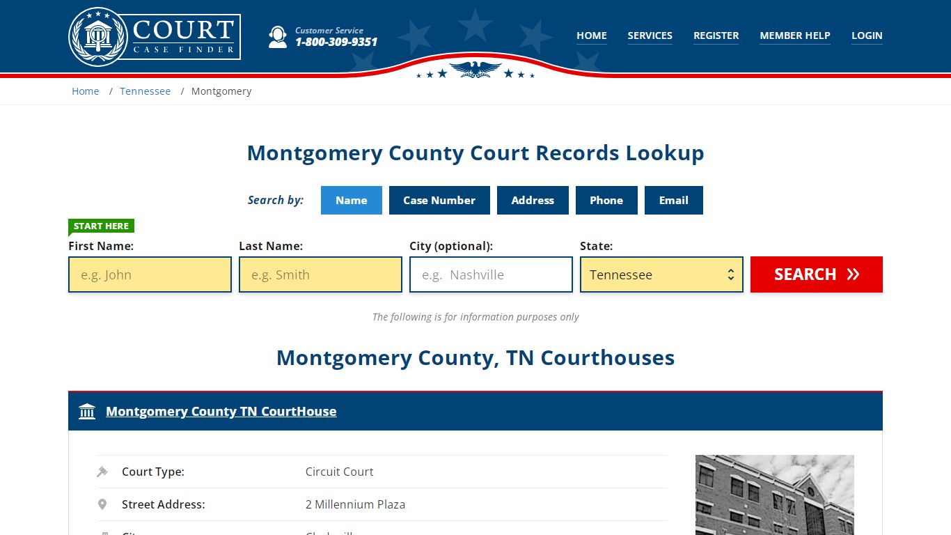 Montgomery County Court Records | TN Case Lookup